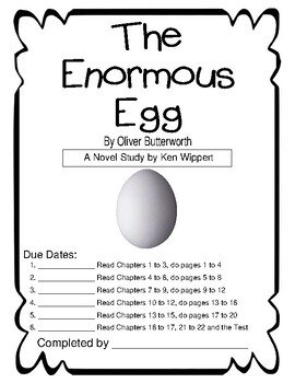Preview of Novel Study: The Enormous Egg