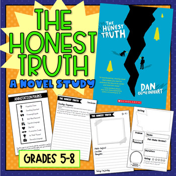 Preview of Novel Study: The Honest Truth by Dan Gemeinhart