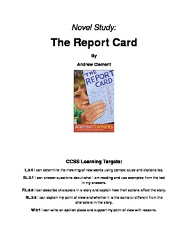 the report card by andrew clements pdf