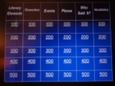 Tuck Everlasting - Comprehension Jeopardy Game