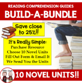 Novel Study Unit Custom Bundle Pick 10