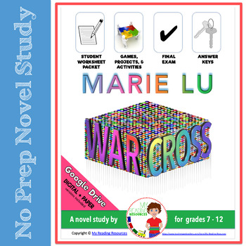 Preview of Novel Study:  Warcross by Marie Lu (includes DIGITAL resource options)