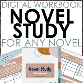 Preview of Novel Study Workbook for ANY Novel, Editable 