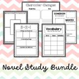 Novel Study Worksheet Bundle
