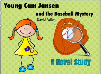 Preview of Novel Study: Young Cam Jansen and the Baseball Mystery
