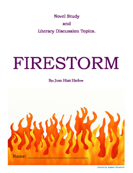 Preview of Novel Study for Firestorm