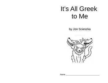 Preview of Novel Study for It's All Greek to Me by Jon Scieszka