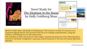 Novel Study for The Elephant in the Room by Holly Goldberg Sloan