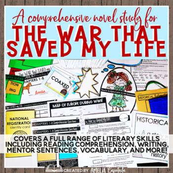 Preview of Novel Study for The War That Saved My Life