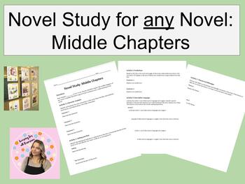 Preview of Novel Study for any Novel: Middle Chapters