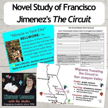 Preview of Novel Study of Francisco Jimenez's "The Circuit"