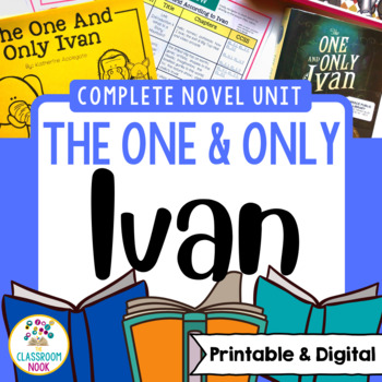 Preview of Novel Unit: The One and Only Ivan (Printable & Digital)