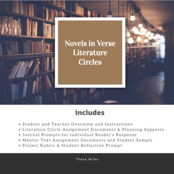 Preview of Novels in Verse Literature Circles 