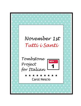 Preview of November 1st ~ Tutti i Santi ~ Tombstone Project For Italian