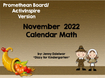 Preview of November 2022 Calendar for the Promethean Board (ActivBoard)
