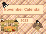 November 2022 Activboard Calendar Activities