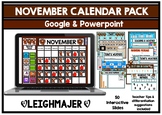 November 2023 Google and PowerPoint  Calendar/Morning Meeting