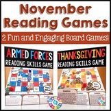 November Activities Bundle: November Reading Games