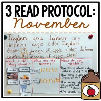 Preview of Solving Word Problems Using the Strategy 3 Read Protocol | November