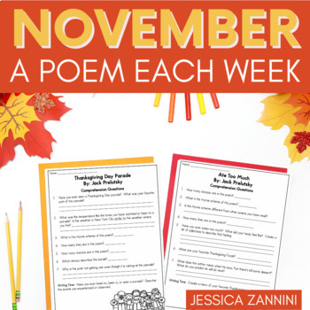 Preview of November A Poem Each Week