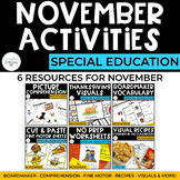 November Activities Bundle | Special Education