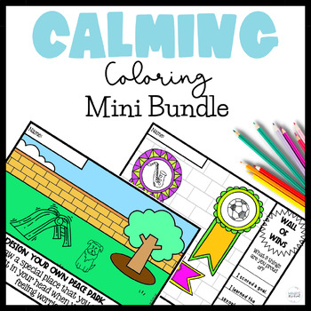 Preview of Coloring Pages | Counseling Skills | SEL Worksheets | Mental Health Awareness