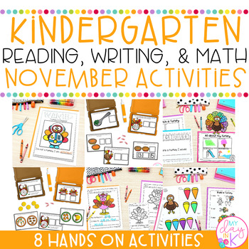 Preview of November Activities | Reading, Writing, & Math Activities