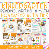 November Activities | Reading, Writing, & Math Activities