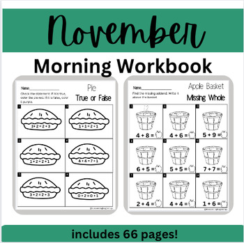 Preview of November Activities Workbook
