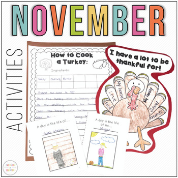 Preview of November Activities and Worksheets | Packet for Fast Finishers