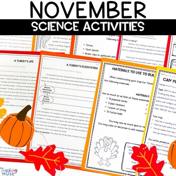 Preview of November Activities for Science