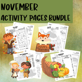 November Activity Pages Bundle