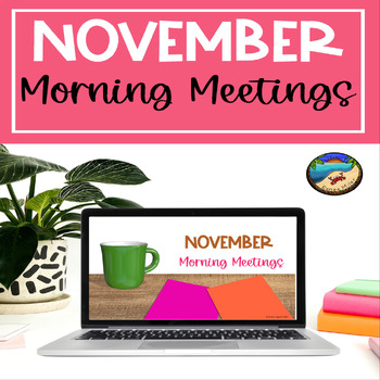 Preview of November Back to School Digital Morning Messages for First Grade