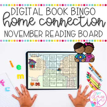 Preview of November Book Bingo Digital Reading Board | Google Slides