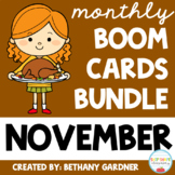 November Boom Cards BUNDLE - Thanksgiving - Boom Cards - D