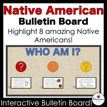 Preview of November Bulletin Board Native American Heritage Interactive Month