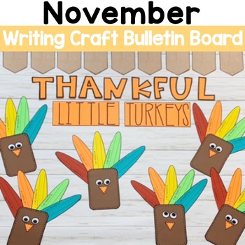 Preview of November Bulletin Board | Thankful Turkey Craft | Thankful Bulletin Board