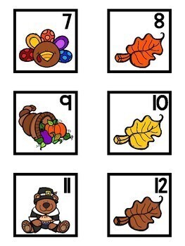 November Calendar Cards by The Bilingual Rainbow | TpT