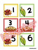 Calendar Cards - November {ABCC Pattern}