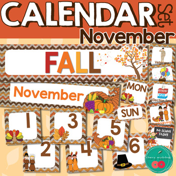 Preview of November Calendar Numbers