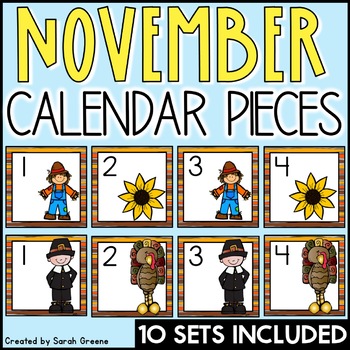 Preview of November Calendar Pieces