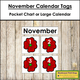 November Calendar Tags