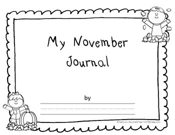 November Calendar and Journal Cover by Kristine Weiner | TpT