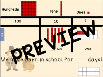 Preview of November Calendar for Smartboard -EDITABLE-