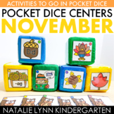 November Pocket Dice Centers | Kindergarten Math & Literac