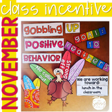 November Bulletin Board | Thanksgiving Classroom Behavior 