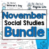 November   "Click-and-Print" Social Studies Bundle