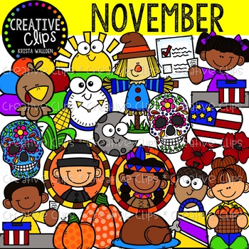 Preview of November Clipart {Creative Clips Clipart}