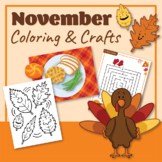 November Coloring & Crafts Activity