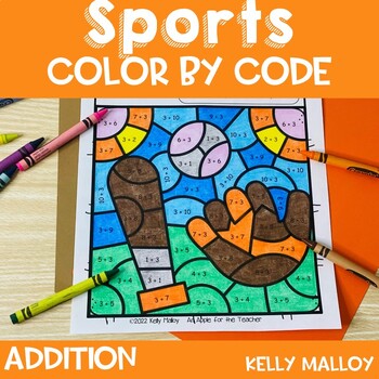 Preview of Field Day Coloring Pages Sheets Sports Summer School Break Color by Numer Code
